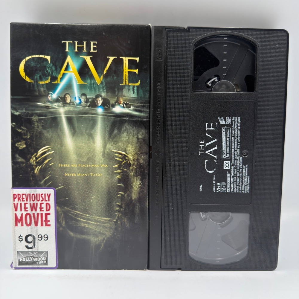 The Cave VHS 2005 Movie Sony Pictures Horror Action Cole Hauser Hollywood Video